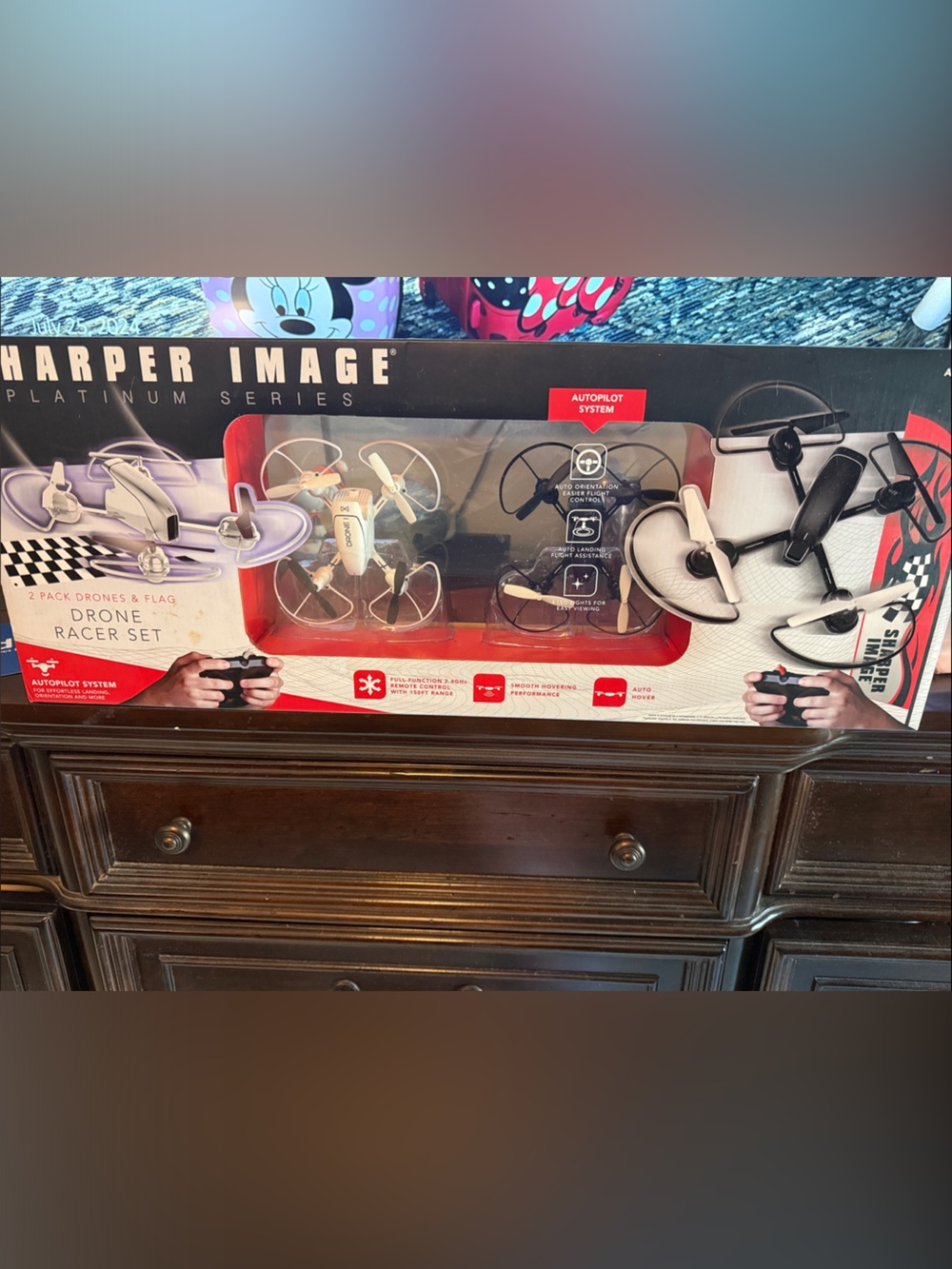 Sharper Image Platinum Drone Racer Set 2 Drones NEW